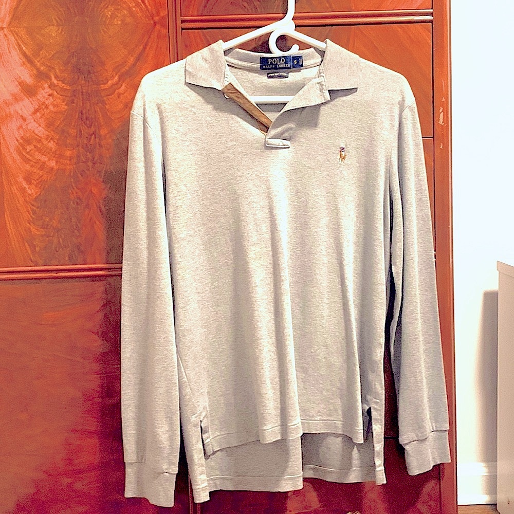 POLO - Ralph Lauren - Pima Soft Touch shirt, Men’s size: S, gray Gently Used WoW - Picture 2 of 3